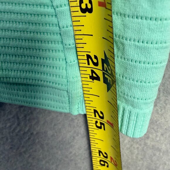 Athleta Plus 1X Flurry Blizzard Seamless Rib Turtleneck Wintergreen Mint - Picture 15 of 15